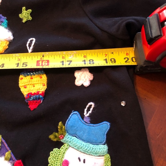 Vtg Beaer Beaded Christmas Sweater Size Medium - Picture 10 of 11